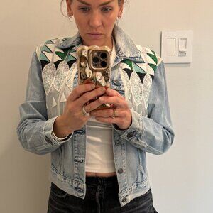 Levi’s Made & Crafted Embroidered Denim Jacket Size 2